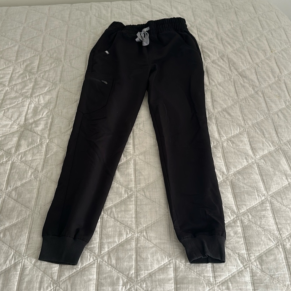 Figs Black Jogger Scrub Pants